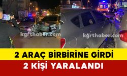 Karaman’da aynı yönde giden 2 otomobil çarpıştı: 2 yaralı