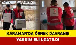 Karaman'da Örnek Davranış: Kızılay İşbirliğiyle Yardım Eli Uzatıldı