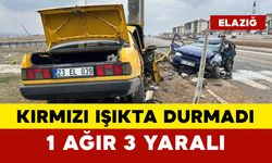 Kırmızı ışıkta durmadı: 1 ağır 3 yaralı