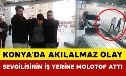 Kız arkadaşının patronuna kızıp iş yerine molotofkokteyli attı