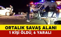 Konya’da korkunç trafik kazası: 1 ölü, 6 yaralı