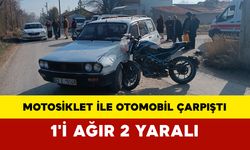 Konya'da Motosiklet ile Otomobil Çarpıştı: 1'i Ağır 2 Yaralı