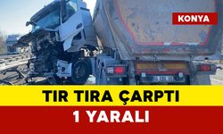 Konya'da tır tıra çarptı: 1 yaralı