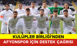 Kulüpler Birliği'nden Afyonspor İçin Destek Çağrısı