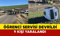 Öğrenci servisi devrildi: 9 yaralı, Diyarbakır'da feci kaza