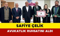 Safiye Çelik Avukatlık Ruhsatını Aldı