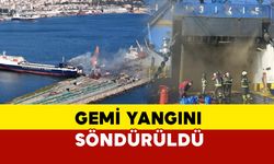 Samsun Limanı'ndaki Kuru Yük Gemisinde Yangın