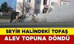 Seyir halindeki Tofaş alev topuna döndü