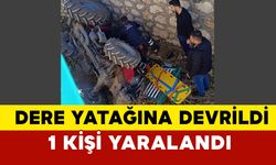 Siirt’te Traktör Dere Yatağına Devrildi: 1 Yaralı