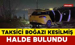 Taksici yol kenarında boğazı kesilmiş halde bulundu