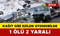 Tırla  otomobil çarpıştı: Kağıt gibi ezilen otomobilde 1 ölü 2 yaralı