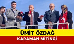 Zafer Partisi Genel Başkanı Özdağ Karaman’da Miting Düzenledi