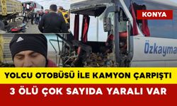 Yolcu otobüsü kamyona arkadan çarptı: 3 ölü, 33 yaralı