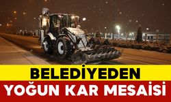 Belediye Ekiplerinden Kar Temizleme Çalışması