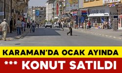 Ocak Ayında Karaman'da Kaç konut satıldı?