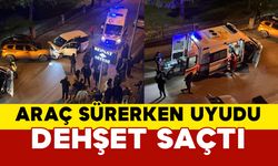 Bursa'da Uyuya Kalan Sürücü Park Halindeki Araca Çarptı