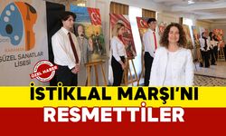 Karaman'da İstiklal Marşı’nın 10 kıtasını resmettiler