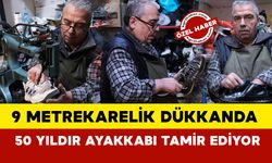 Yusuf Usta Karaman'da 9 Metrekarelik Dükkanda 50 Yıldır Ayakkabı Tamir Ediyor