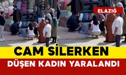 Cam silerken 1. kattan düşen kadın yaralandı