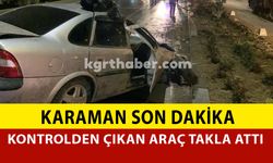 Takla Atan Araç Refüje Çıkarak Durabildi: 2 Yaralı