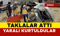 2 kişi feci kazadan yaralı kurtuldu