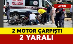 2 motosikletin çarpıştığı kazada 2 kişi yaralandı