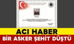 Acı Haber: Bir Asker Şehit Düştü