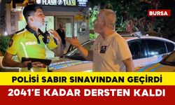 Alkollü sürücü polisleri sabır sınavından geçirdi...Ehliyeti 2041 yılına kadar olmayacak