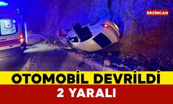 Araba Devrildi: 2 Yaralı