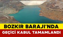 Bozkır Barajı’nda Geçici Kabul Tamamlandı