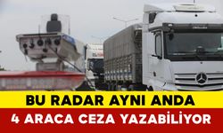 Bu radar aynı anda 4 araca ceza yazıyor
