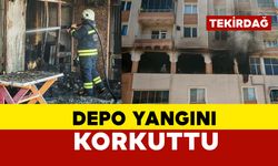 Depoda yangın korkuttu