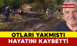 Edremit’te ot yangını sonucu bir kişi hayatını kaybetti