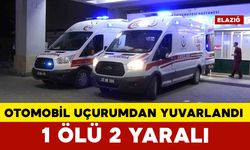 Elazığ’da otomobil uçurumdan yuvarlandı: 1 ölü, 2 yaralı