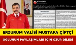 Erzurum Valisi Mustafa Çiftçi Oğlunun Paylaşımları İçin Özür Diledi