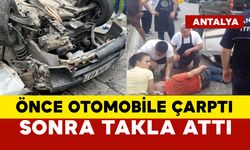 Feci kazada kamyonet önce otomobile çarptı, ardından takla attı: 1 yaralı
