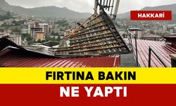 Fırtınada çatılar uçtu