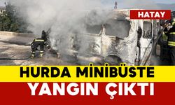 Hurda minibüste yangın çıktı