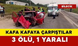 Kafa kafaya çarpıştılar: 3 ölü, 1 yaralı