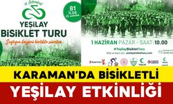 Karaman’da Bisikletli Yeşilay Etkinliği