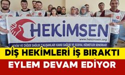Karaman'da diş hekimlerinin iş bırakma eylemi devam ediyor