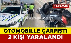 Karaman’da elektrikli bisikletle otomobil çarpıştı: 2 yaralı
