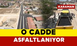 Karaman'da o cadde yenileniyor