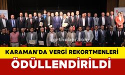 Karaman’da Vergi Rekortmenleri Ödüllendirildi