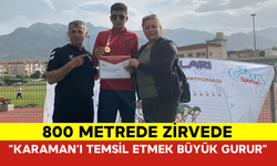 Karamanlı Sporcu 800 Metrede Zirvede
