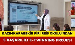 Kazımkarabekir Piri Reis İlkokulu’ndan 5 Başarılı eTwinning Projesi