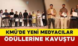 KMÜ'de Yeni Medyacılar Ödüllerine Kavuştu: Yeni Medya ve İletişim Bölümü Ödül Töreni