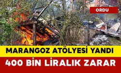 Marangoz atölyesinde yangında 400 bin liralık zarar
