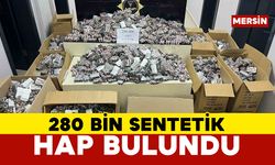 Mersin’de 280 bin adet hap ele geçirildi