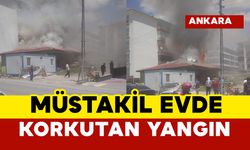Müstakil ev alevlere teslim oldu